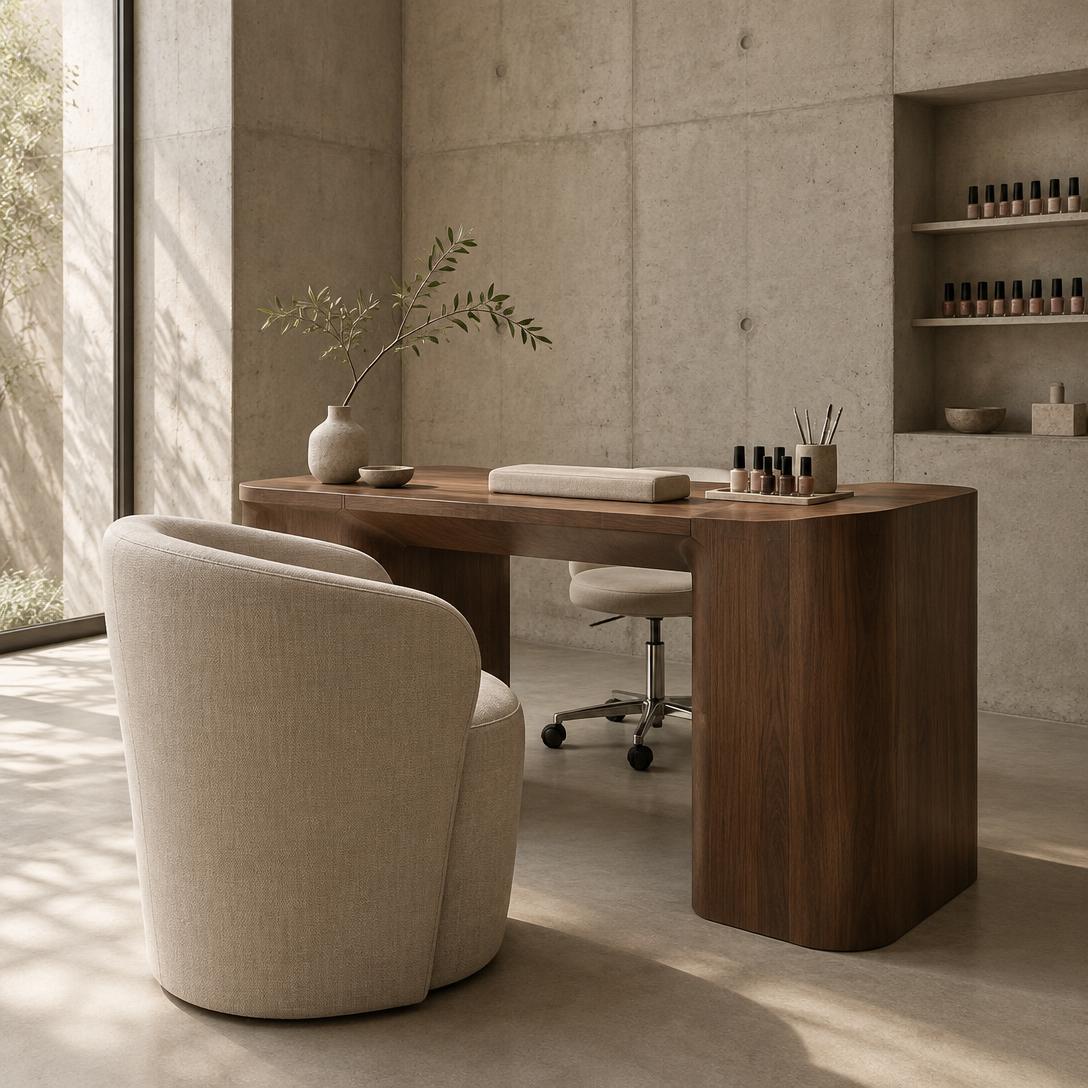 An editorial vision of a calm, contemporary private manicure studio